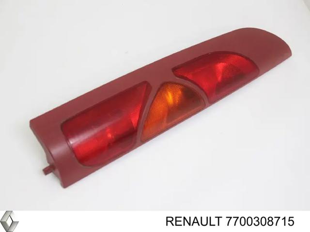 Ліхтар задній лівий колір: червоний | підйомні двері на renault kangoo мінівен (kc0) (01.98 - 12.08) 1.2 (kc0a) (03.98 - ) d7f 720  (колір: червоний | підйомні двері) 7700308715