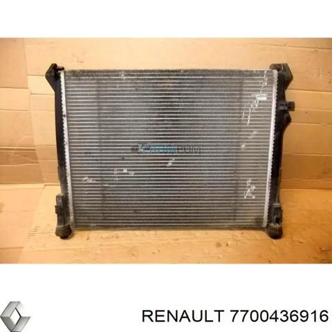 Радиатор охлаждения двигателя на renault clio-ii хэтчбек (b, c, b01) (01.98 - 12.10) 1.5 dci (06.01 - ) k9k 702 7700436916