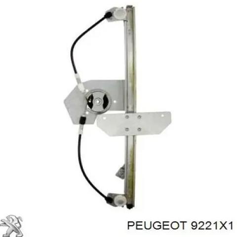 Механизм стеклоподъемника двери передней левой электро на peugeot 207 sw универсал (wk) (01.07 - 12.99) 1.6 16v 5fw (ep6) 9221X1