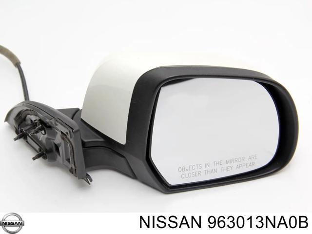 Зеркало заднего вида правое на nissan leaf хэтчбек (ze0) (01.10 - 12.12) electric em61 963013NA0B