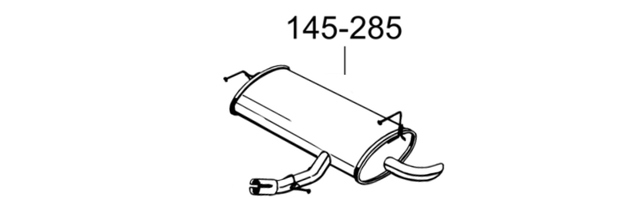 Глушитель  145285 BOSAL