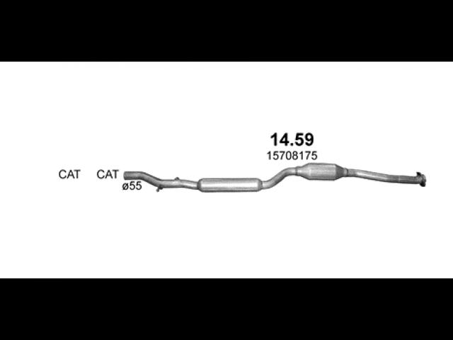 Глушитель центральный 1459 POLMOSTROW