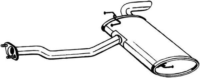 Глушитель  165107 BOSAL
