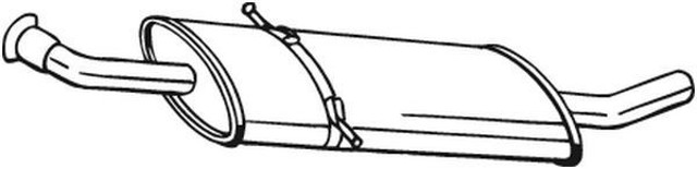 Глушитель, центральная часть 175013 BOSAL