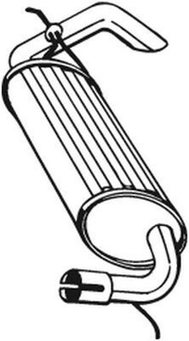 Глушитель задний 211393 BOSAL