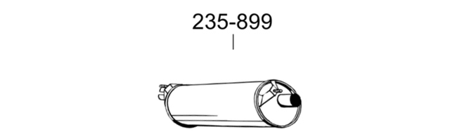 Выхлоп задний 235899 BOSAL