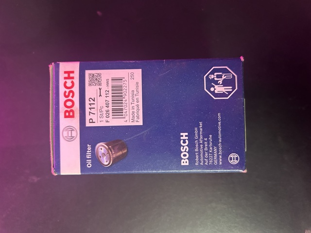 Фильтр масла F026407112 BOSCH