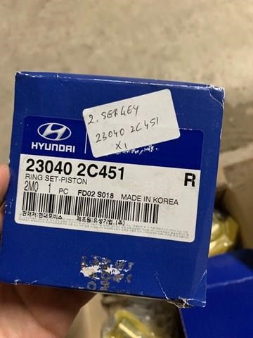 230402C451 HYUNDAI Кольца поршневые комплект на мотор, STD. купить в Кривой Рог