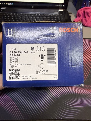 0986494549 Колодки тормозные передние дисковые купить Николаев