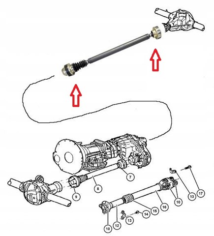 52111489AA CHRYSLER Кардан задний купить в Украина