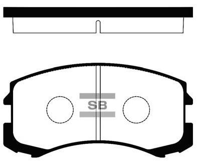 Передние тормозные колодки SP1255 SANGSIN