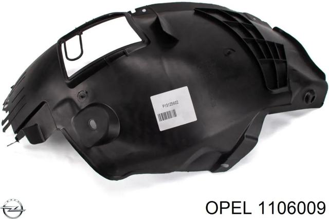 Подкрылок переднего крыла, левый передний 1106009 OPEL