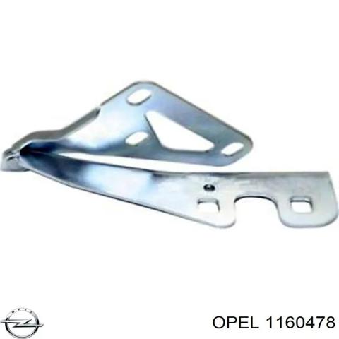 Завес капота, правый 1160478 OPEL