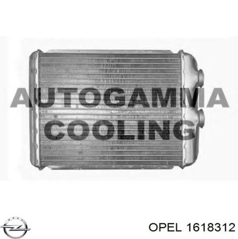 Радиатор печки (отопителя) 1618312 OPEL