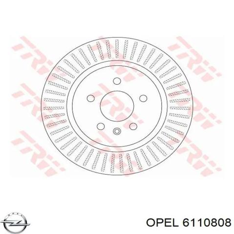 Лонжерон передний правый 6110808 OPEL
