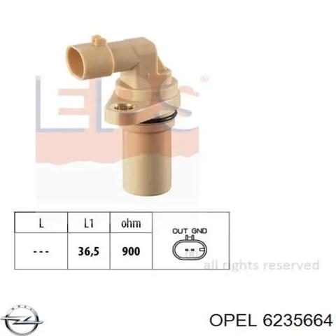 Датчик оборотов коленвала 6235664 OPEL