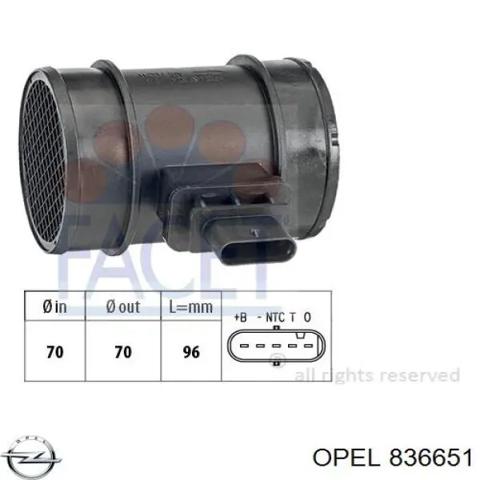 Датчик расхода воздуха 836651 OPEL