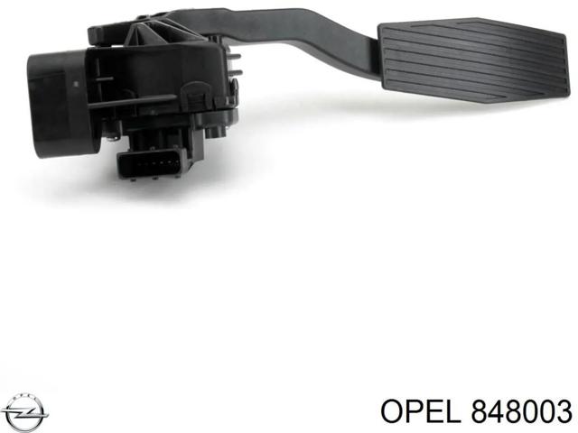 Педаль акселератора 848003 OPEL