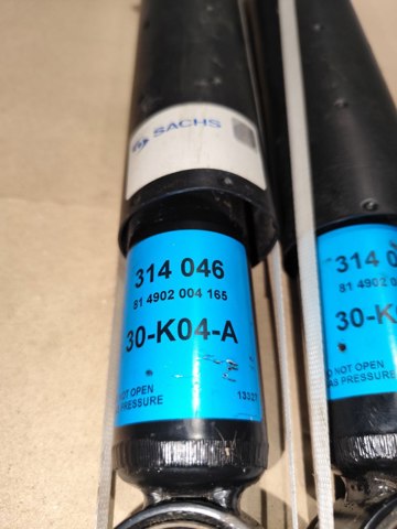 SACHS 314046 Амортизатор задний в наличии Ужгород