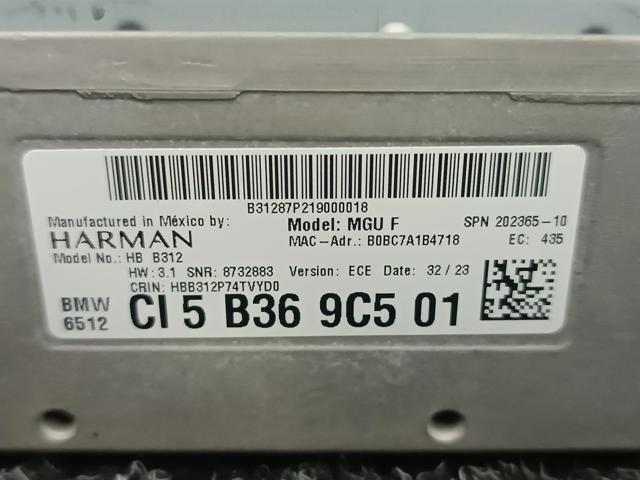 BMW 65125B3F808 Магнитола в наличии Кривой Рог