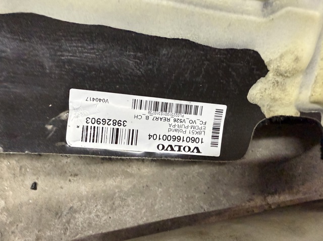 39826903 VOLVO Покрытие напольное салона, заднее купить в Ровно