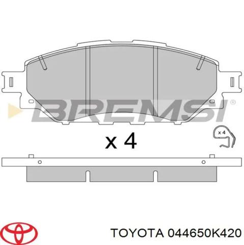 TOYOTA 044650K420 Передние тормозные колодки в наличии Винница