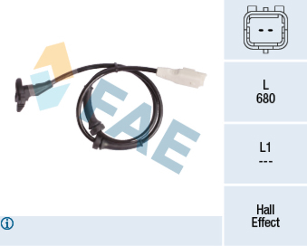 FAE 78181 Датчик АБС (ABS) передний в наличии Винница
