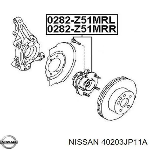 NISSAN 40203JP11A Ступица передняя в наличии Сумы