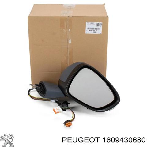 Правое боковое зеркало 1609430680 PEUGEOT