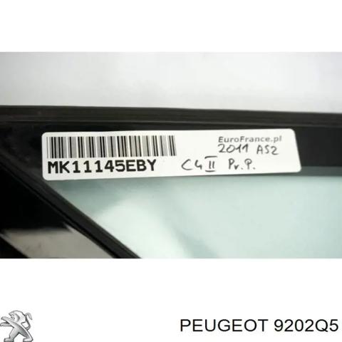 Стекло-форточка двери, передней, правой 9202Q5 PEUGEOT