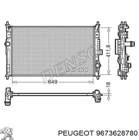 9673628780 PEUGEOT Радиатор охлаждения двигателя купить в Тернополь