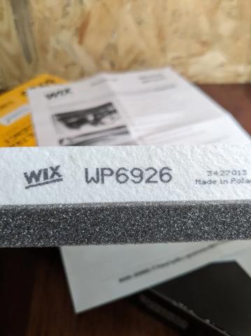 WP6926 WIX Фильтр салона купить в Винница