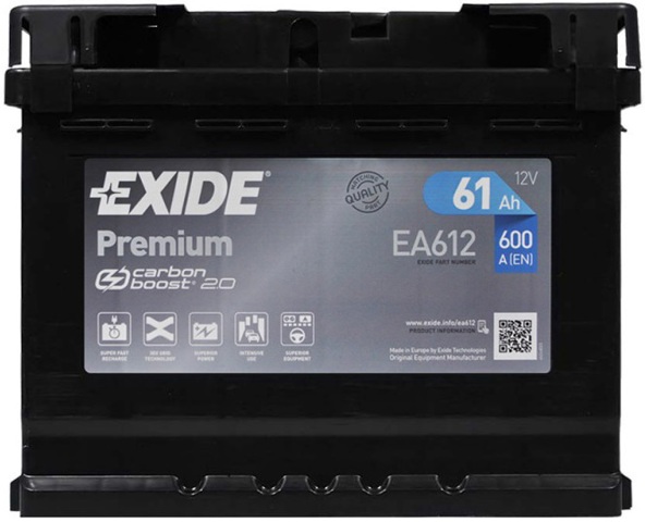 EA612 EXIDE Аккумулятор купить в Житомир