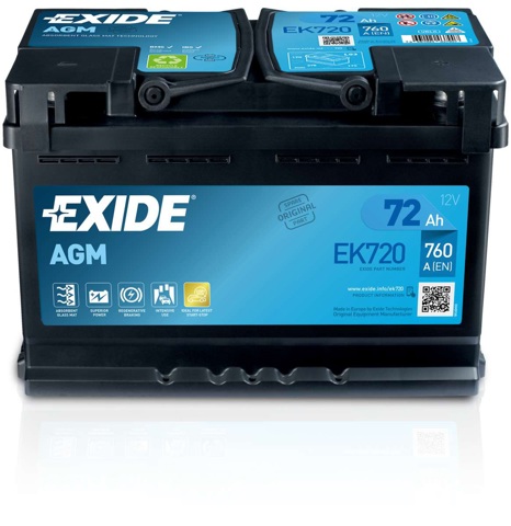 EK720 EXIDE Аккумуляторная батарея (АКБ) купить в Черкассы