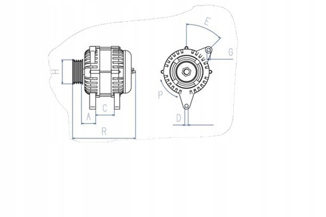 Генератор 0986043960 BOSCH