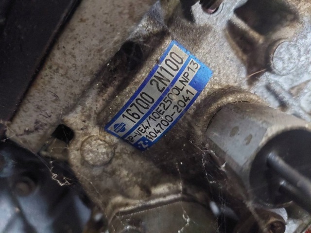 Насос топливный высокого давления (ТНВД) 167002N100 NISSAN