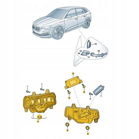Правая противотуманная фара 5E3941700 VAG