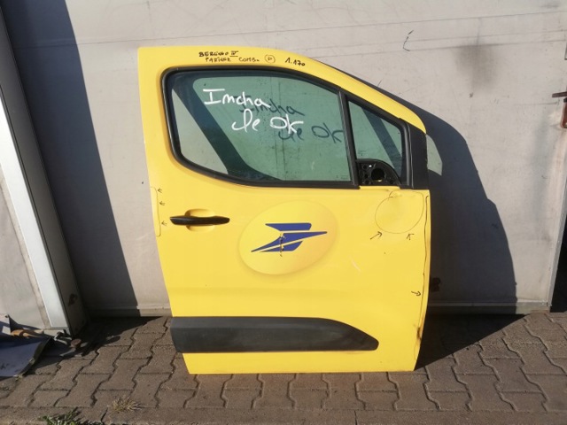 Пассажирская передняя дверь 9856199580 PEUGEOT