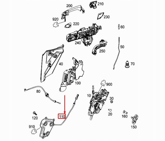 Кран пневмоуправления дверьми водителя и кондуктора A1667600403 MERCEDES