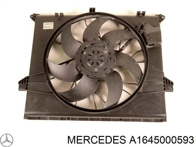 Диффузор радиатора охлаждения в сборе с крыльчаткой A1645000593 MERCEDES