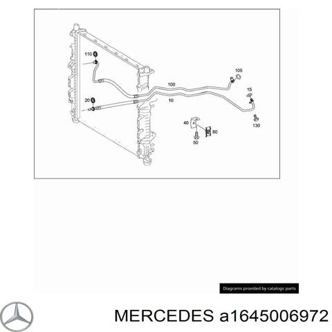 Трубка/шланг охлаждения АКПП, обратка A1645006972 MERCEDES
