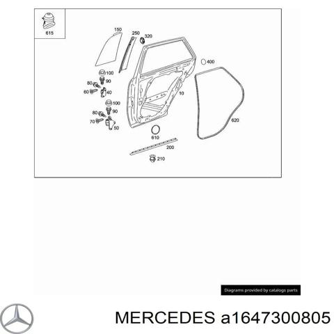 Задняя правая дверь A1647300805 MERCEDES