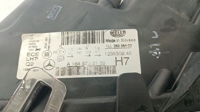 A1648202159 MERCEDES Левая фара купить в Житомир