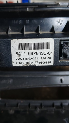 BMW 64116978435 Блок управления режимами отопления/кондиционирования в наличии Запорожье