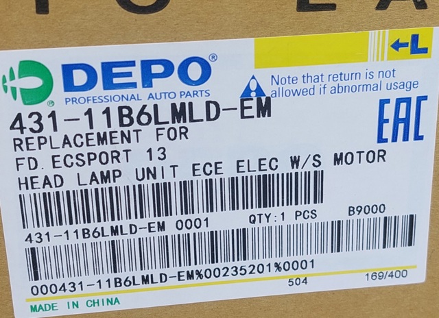 DEPO 43111B6LMLDEM Фара левая в наличии Кривой Рог