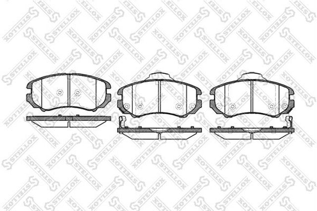 000044BSX STELLOX Колодки тормозные задние дисковые купить в Черкассы