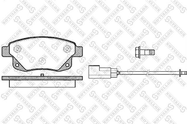 STELLOX 1263002SX Колодки тормозные задние дисковые в наличии Павлоград