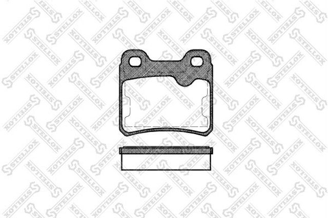 Задние дисковые колодки Opel Astra F