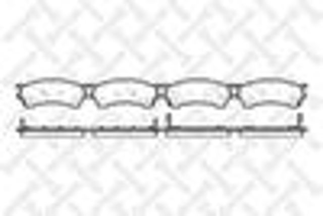 STELLOX 426004SX Колодки тормозные передние дисковые в наличии Полтава