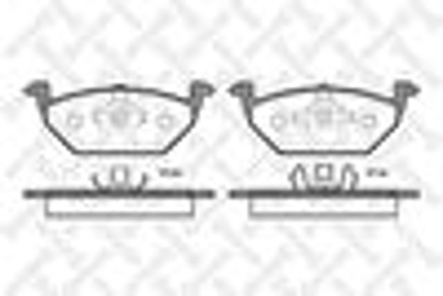 STELLOX 644020BSX Колодки тормозные передние дисковые в наличии Сумы